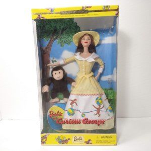 Barbie and Curious George Doll New In Box 2000
